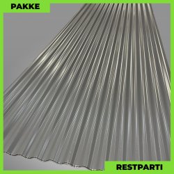 Sinus 18 - Restparti - 7 stk. af 3500 mm - Antracitgr - 26 m&sup2;