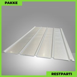 Pandeplade MTP 20/220 - Restparti - 14 stk. af 2500 mm - 0,5 mm - Aluzink - 37,8 m�