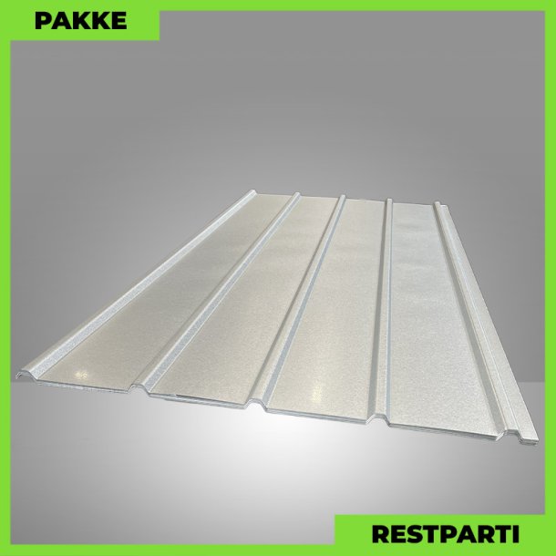 Pandeplade MTP 20/220 - Restparti - 14 stk. af 2500 mm - 0,5 mm - Aluzink - 37,8 m�