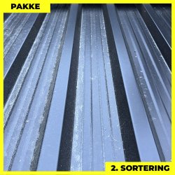 Trapezplade MTP 35R - 2. sortering - 8 stk. af 4500 mm - Sort - 37,2 m�