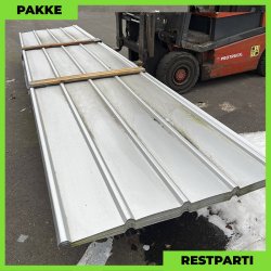 Pandeplade MTP 20/220 m/ dug - Restparti - 18 stk. af 5500 mm - 0,5 mm - Aluzink - 106,9 m�