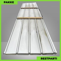 Pandeplade MTP 20/220 m/ dug - Restparti - 18 stk. af 5500 mm - 0,5 mm - Aluzink - 106,9 m�