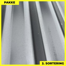 Sinus 35 m/ dug - 2. sortering - 22 stk. af 5460 mm - Sort - 120,1 m&sup2;