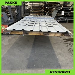 Trapez MVP 20/100 - Restparti - 47 stk. af 1650-5000 mm - Sort - 169,1m