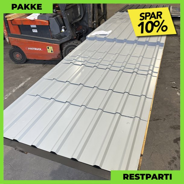 Trapez MVP 20/100 - Restparti - 85 stk. af 1650-5000 mm - Sort - 281,9m