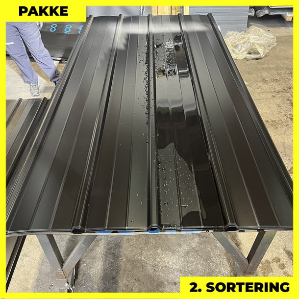 Pandeplade MTP 20/220 - 2. sortering - 10 stk. af 2280 mm - Sort - 24,6 m