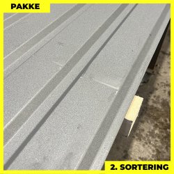 Trapez MVP 20/100 - 2. sortering - 8 stk. af 3795-4995 mm - Grafitgr - 37,5&nbsp;m&sup2;