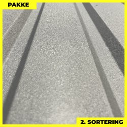 Trapez MVP 20/100 - 2. sortering - 8 stk. af 3795-4995 mm - Grafitgr - 37,5&nbsp;m&sup2;