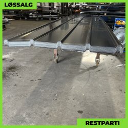 Pandeplade MTP 20/220 - Restparti - 6000 mm - 0,5 mm - Sort