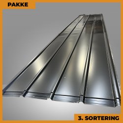 Pandeplade MTP 20/220 - 3. sortering - 7 stk. af 6000 mm - Sort - 45,3 m�