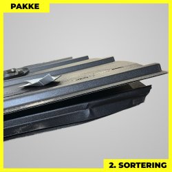 Pandeplade MTP 20/220 - 2. sortering - 4 stk. af 6600 mm - Mat Sort - 28,5 m