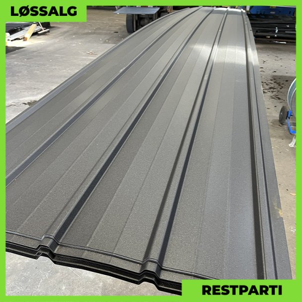 Pandeplade MTP 20/220 - Restparti - 6600 mm - 0,5 mm - Sort Mat