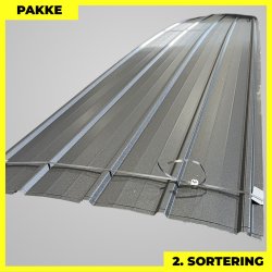 Pandeplade MTP 20/220 - 2. sortering - 4 stk. af 6600 mm - Mat Sort - 28,5 m