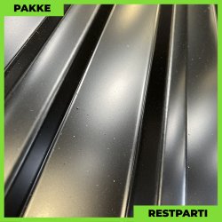 Trapezplade MTP 21 m/ dug - Restparti - 8 stk. af 6500 mm - 0,5 mm - Sort - 53,8 m�