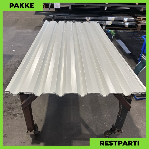 Trapezplade MVP 30V - Restparti - 10 stk. af 2500 mm - Lysegr - 25 m