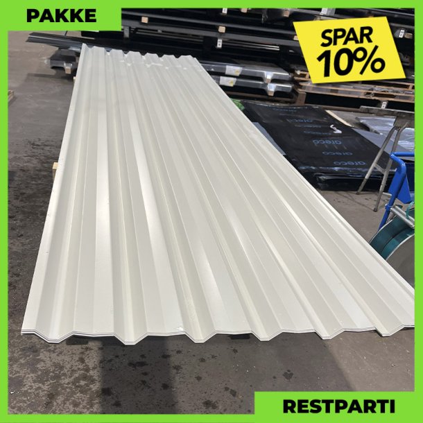 Trapezplade MVP 30V - Restparti - 11 stk. af 4000 mm - Lysegr - 44 m