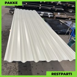 Trapezplade MVP 30V - Restparti - 11 stk. af 4000 mm - Lysegr - 44 m