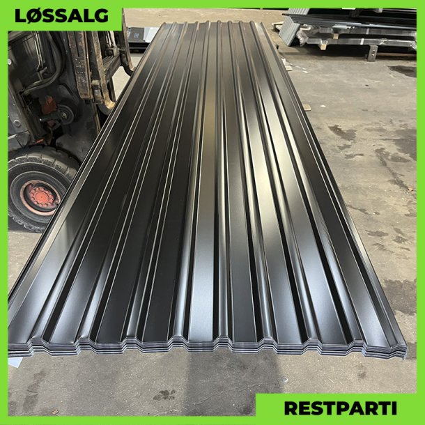 Trapez MTP 21 - Restparti - 4500 mm - Sort