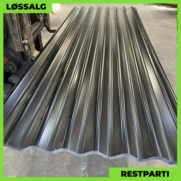 Sinus 35 - Restparti - 3100 mm - Sort