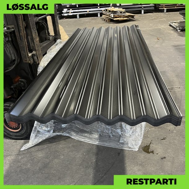 Sinus 35 - Restparti - 3000 mm - Sort
