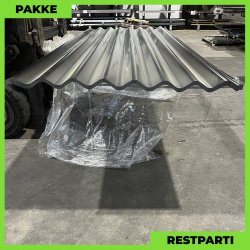 Sinus 35 - Restparti - 30 stk. af 3000 mm - Sort - 90 m&sup2;