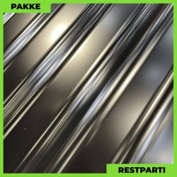 Sinus 35 m/ markering - Restparti - 67 stk. af 6500 mm - 0,5 mm - Sort - 435,5 m�