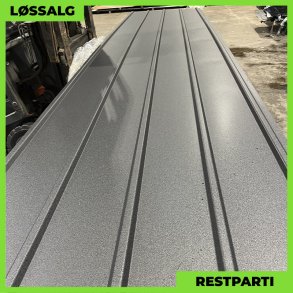 Pandeplade MTP 20/220 - Restparti - 5350 mm - 0,5 mm - Sort Mat