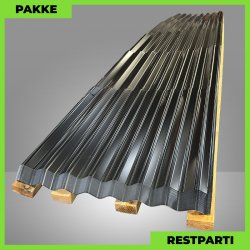 Sinus 35 m/ markering - Restparti - 67 stk. af 6500 mm - 0,5 mm - Sort - 435,5 m�