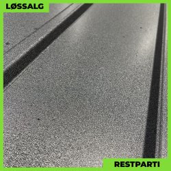 Pandeplade MTP 20/220 - Restparti - 5350 mm - 0,5 mm - Sort Mat