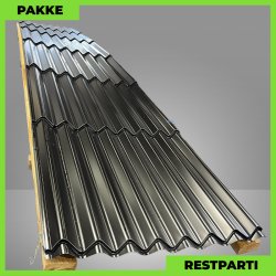 Sinus 35 m/ markering - Restparti - 67 stk. af 6500 mm - 0,5 mm - Sort - 435,5 m�