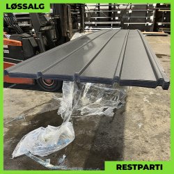 Pandeplade MTP 20/220 - Restparti - 5350 mm - 0,5 mm - Sort Mat