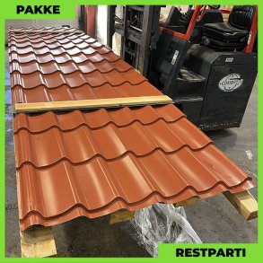 Teglstensprofil Traditionel - Restparti - 54 stk. af 5000 mm - Teglrd - 291,6 m²