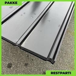 Pandeplade MTP 20/220 m/ dug - Restparti - 10 stk. af 6500 mm - 0,5 mm - Sort - 70,2 m�