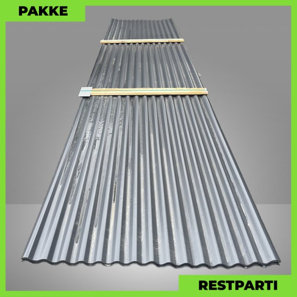 Sinus 18 - Restparti - 10 stk. af 5050 mm - Antracitgr� - 53,7 m�