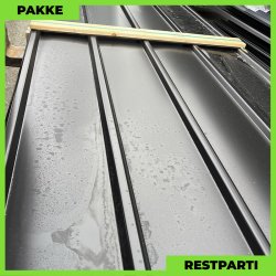 Pandeplade MTP 20/220 - Restparti - 6 stk. af 5000 mm - 0,5 mm - Sort - 32,4 m�