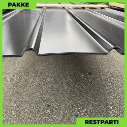 Pandeplade MTP 20/220 - Restparti - 6 stk. af 5000 mm - 0,5 mm - Sort - 32,4 m�