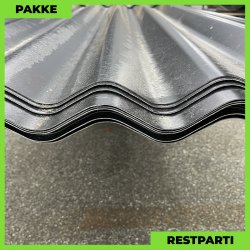 Sinus 35 m/ dug - Restparti - 21 stk. af 4960 mm - 0,5 mm - Sort - 104,1 m�