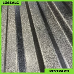 Trapez MTP 20 - Restparti - 3000 mm - 0,6 mm - Sort