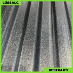 Trapez MTP 20 - Restparti - 3000 mm - 0,6 mm - Sort