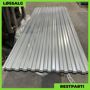 Trapez MTP 20 - Restparti - 3000 mm - Mrk Silver