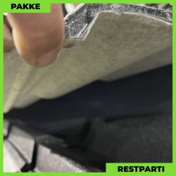 Teglstensprofil Elegant m/ dug - Restparti - 16 stk. af 5666 mm - 0,5 mm - Sort Mat - 90,6 m