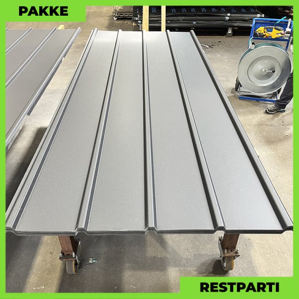Pandeplade MTP 20/220 - Restparti - 25 stk. af 2810 mm - Sort - 75,8 m