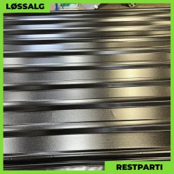 Trapez MTP 21 - Restparti - 3000 mm - 0,6 mm - Sort p begge sider