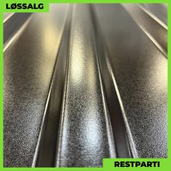 Trapez MTP 21 - Restparti - 3000 mm - 0,6 mm - Sort p begge sider