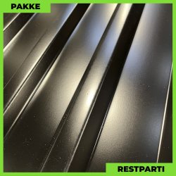 Trapezplade MTP 21 m/ dug - Restparti - 5 stk. af 5500 mm - 0,5 mm - Sort - 28,4 m�