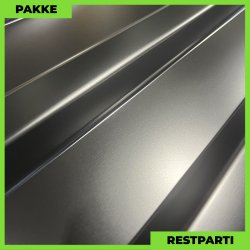 Trapezplade MTP 21 - Restparti - 6 stk. af 2000 mm - 0,4 mm - Sort - 12,4 m�