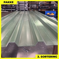 Trapez MTP 35 - 2. sortering - 6 stk. af 3020 mm - Olivengrn - 18,1 m