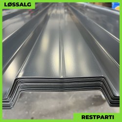 Trapezplade MVP 35 - Vg - Restparti - 0,5 mm - Antracitgr
