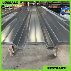 Trapezplade MVP 35 - Vg - Restparti - 0,5 mm - Antracitgr