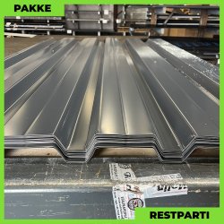 Trapezplade MVP 35 - Vg - Restparti - 31 stk. af 1850 mm - 0,5 mm - Antracitgr - 57,35 m